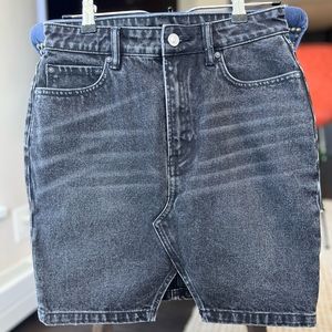 All Saints Black ‘Trudy’ Denim Skirt, Sz 6